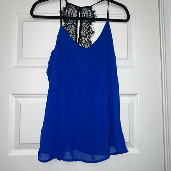 Japna Racerback Lace Sleeveless Shirt Blouse Top - Picture 5 of 9